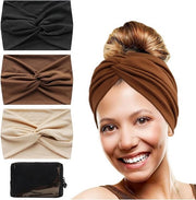 Capigliature boho per donne - Set di 3 capigliature extra grandi a tulipano con accessori di nodo a spirale e borsa di stoffa per il trasporto