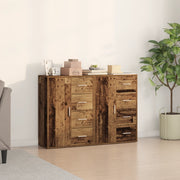 Credenze 2 pezzi Legno Vecchio 60x31x84 cm Legno Ingegnerizzato