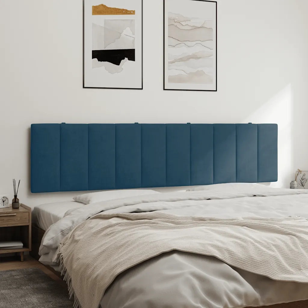Cuscino Testiera Hanko Blu 200 cm in Velluto 374693