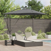 Ombrellone-Ombrello da giardino Antracite 249 x 249 x 250 cm Poliestere e Alluminio
