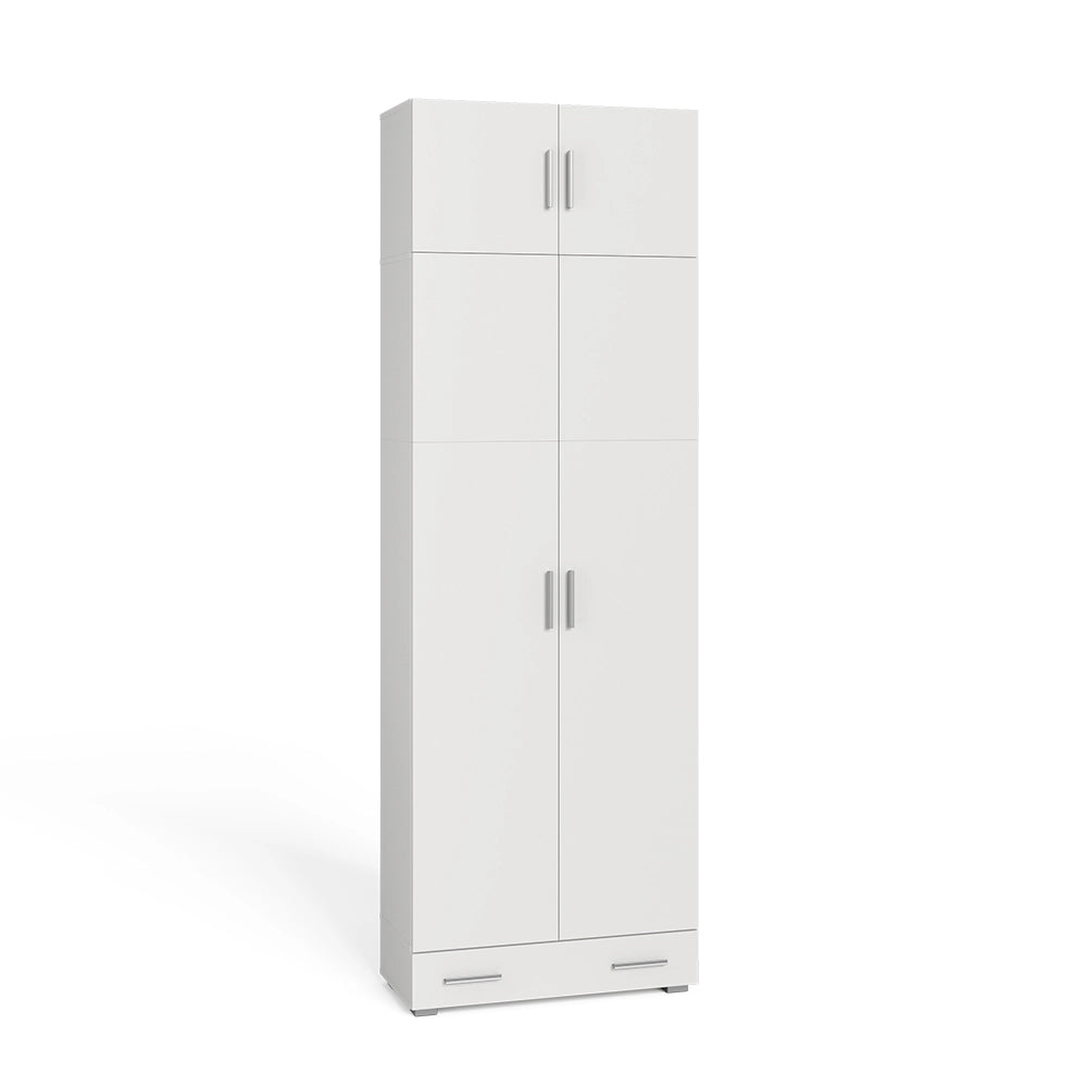 Vicco Scaffale per file Bianco 80 x 182.4 cm con estensione dell'armadio e cassetto