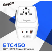 Presa da viaggio internaz.pd45w 2 usb c 1 x usb a travel plug - ETC450