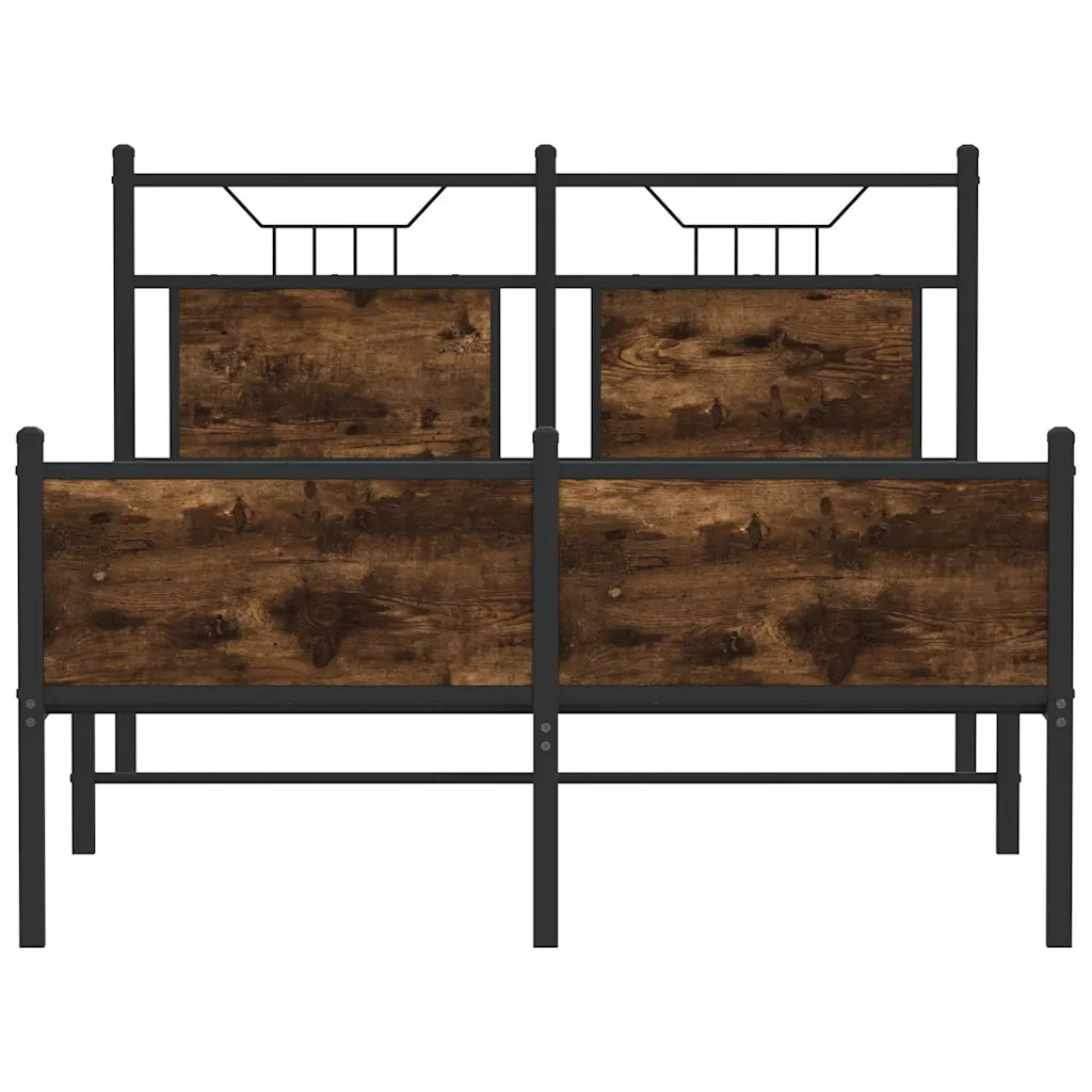 Giroletto senza Materasso Rovere Fumo 120x190 cm in Truciolato