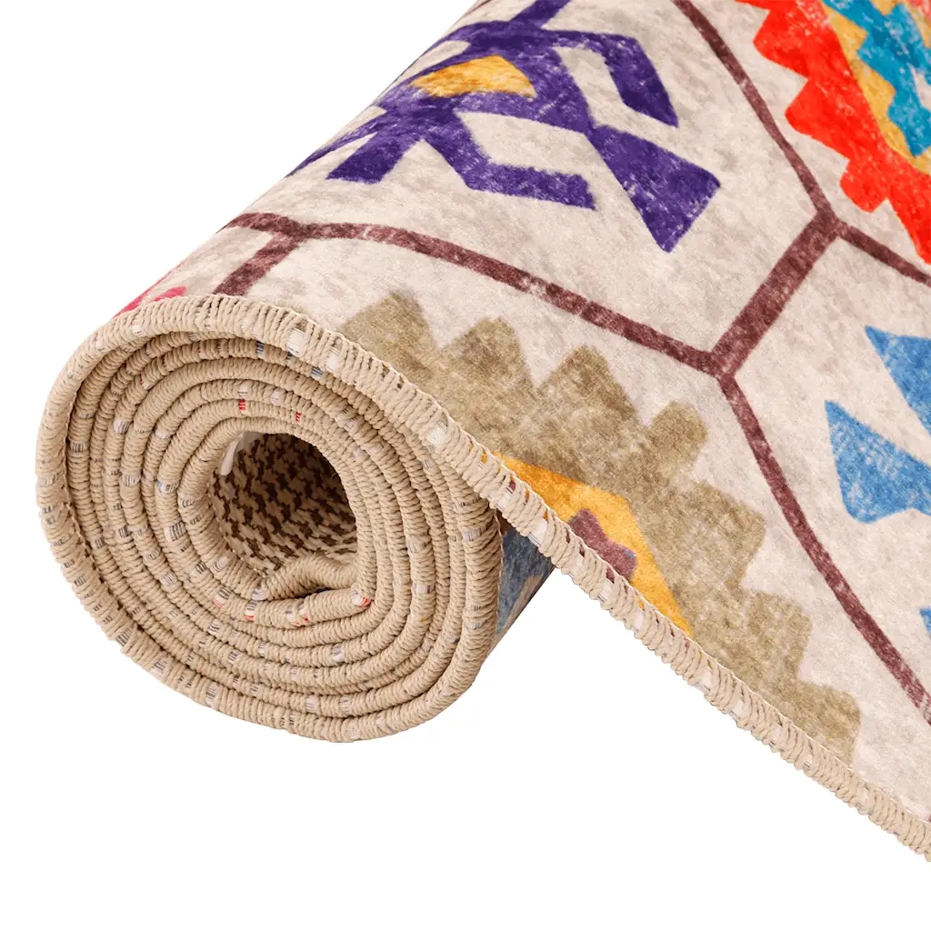 Tappeto Lavabile Multicolore 80x150 cm 136579