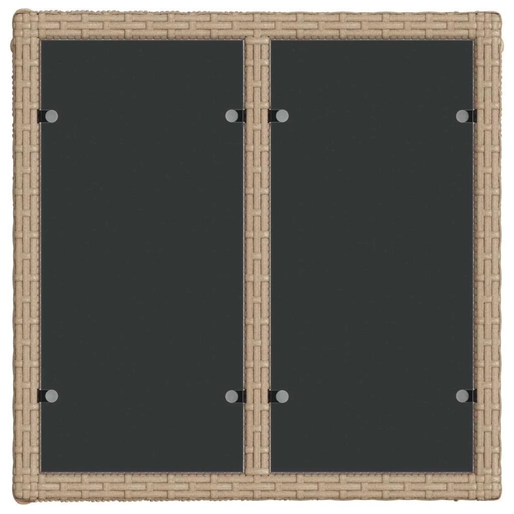 Set Divano da Giardino 4 pz | Set Salotto da Giardino Beige polyrattan