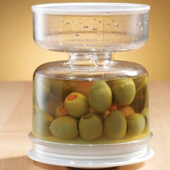 Contenitore per alimenti in acrilico - Zandloper - 234 g - Acqua/Droga separata