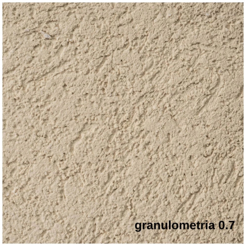 Rivestimento spatolato acrilsilossanico 0.7 antialga resistente per esterni *** formato 8 kg, confezione 1
