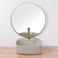 Lavabo Da Appoggio Rea Luiza 42 Grey Mat