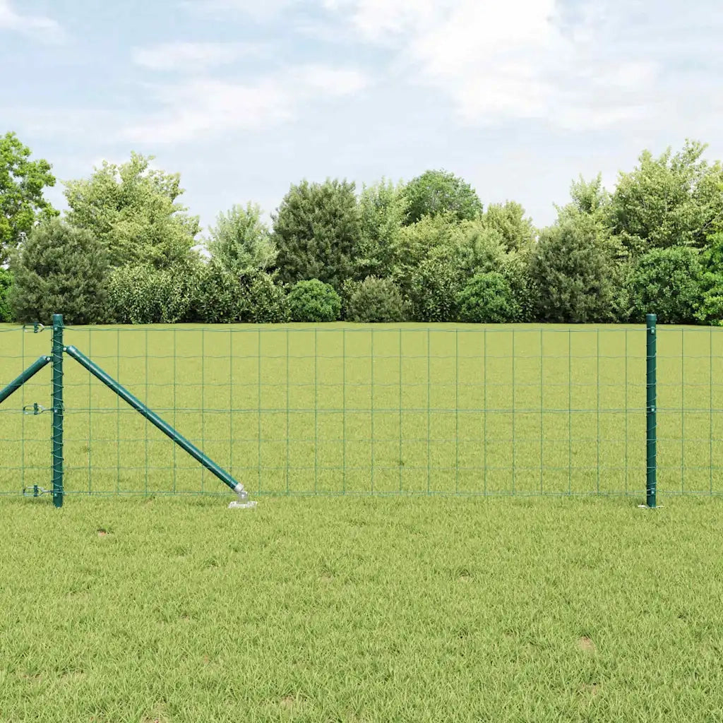 Recinzione con Posto Verde 0,6 x 25 m Acciaio e PVC