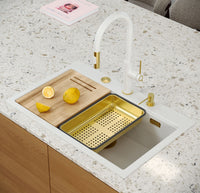 Lavello In Granito Marc 110 Workstation White Rame