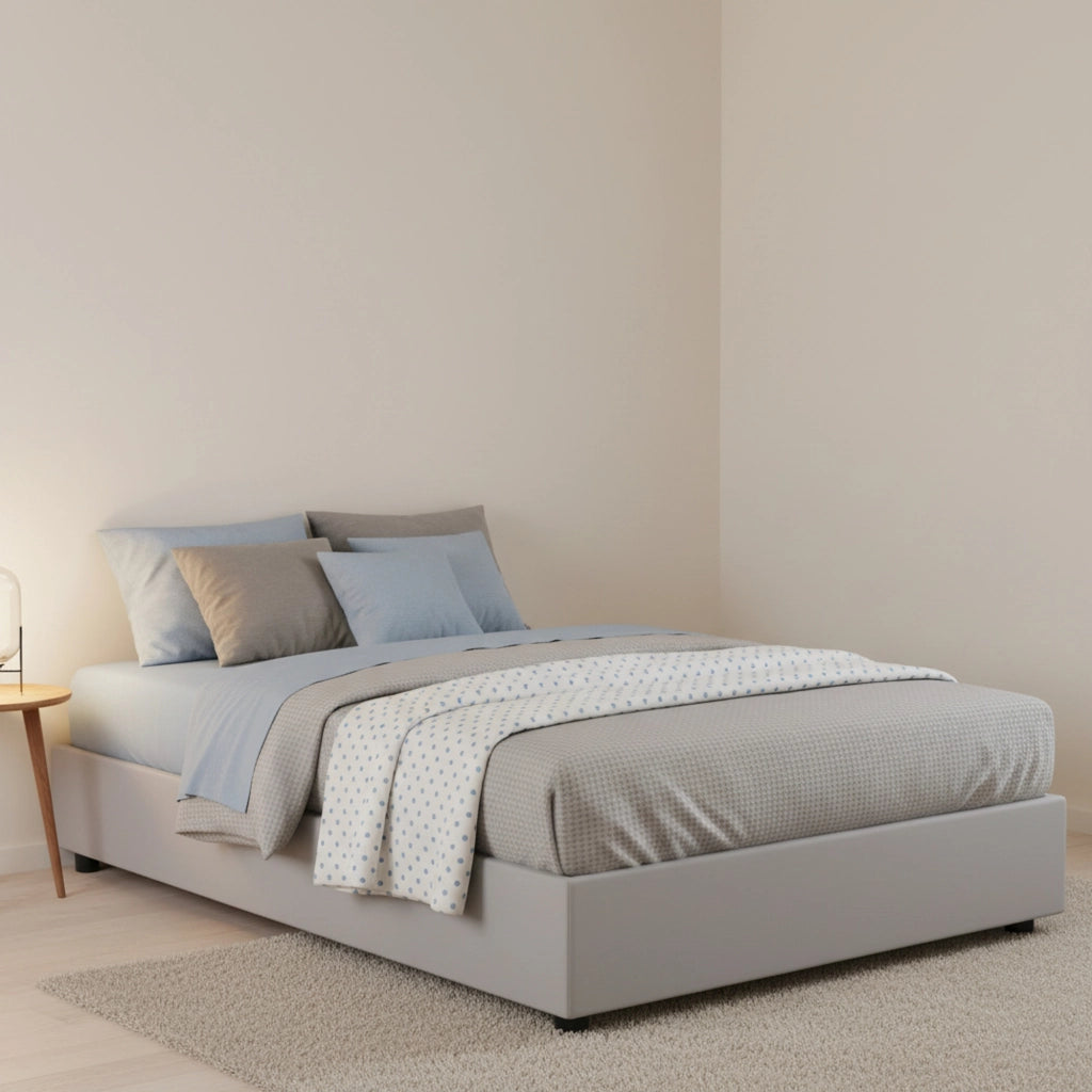 Atar, Letto Piazza e Mezza Materasso Incluso Made in Italy, Bianco