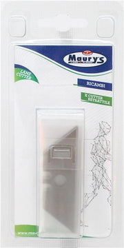 MAURY'S BLISTER DI LAME PER CUTTER RETRATTILE SICUREZ RESISTENTI E DURATURE 5+5 LAME