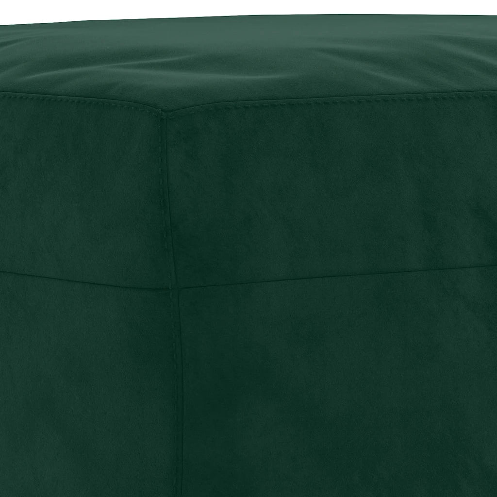 Panca Verde Scuro 100x35x41 cm in Velluto