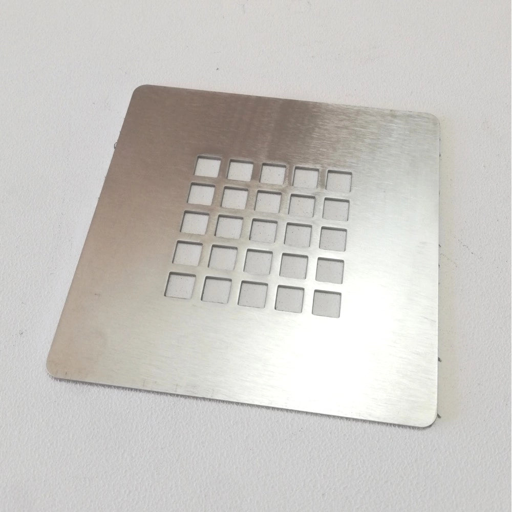 Griglia inox 125x125mm per piletta piatto doccia ultraflat