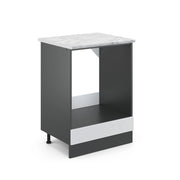 Vicco Mobile per forno da incasso Bianco lucido 60 cm PL Marmo