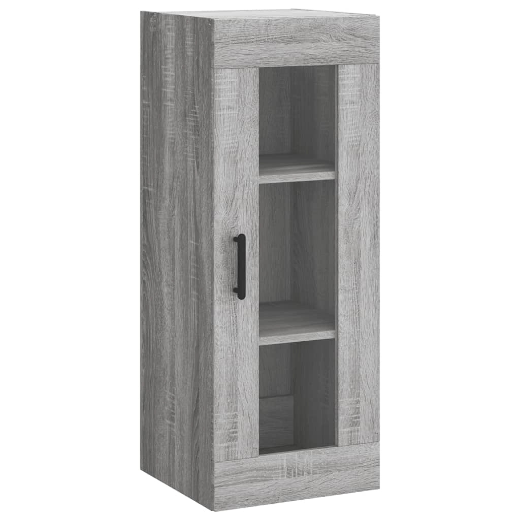 Buffet credenza cassettiera armadio mobile contenitore organizer cucina soggiorno salotto rovere Sonoma alto 34,5 x 34 x 180 cm legno ingegnerizzato grigio 02_0035218