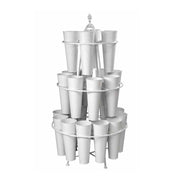 (2c)Portafiori espositore pz 24 bianco cm 82 x 151 h