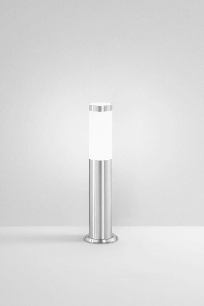 PALETTO TOKYO NIKEL 1 LUCE ATTACCO E27 IP44 450X115X115MM IN ACCIAIO INOX