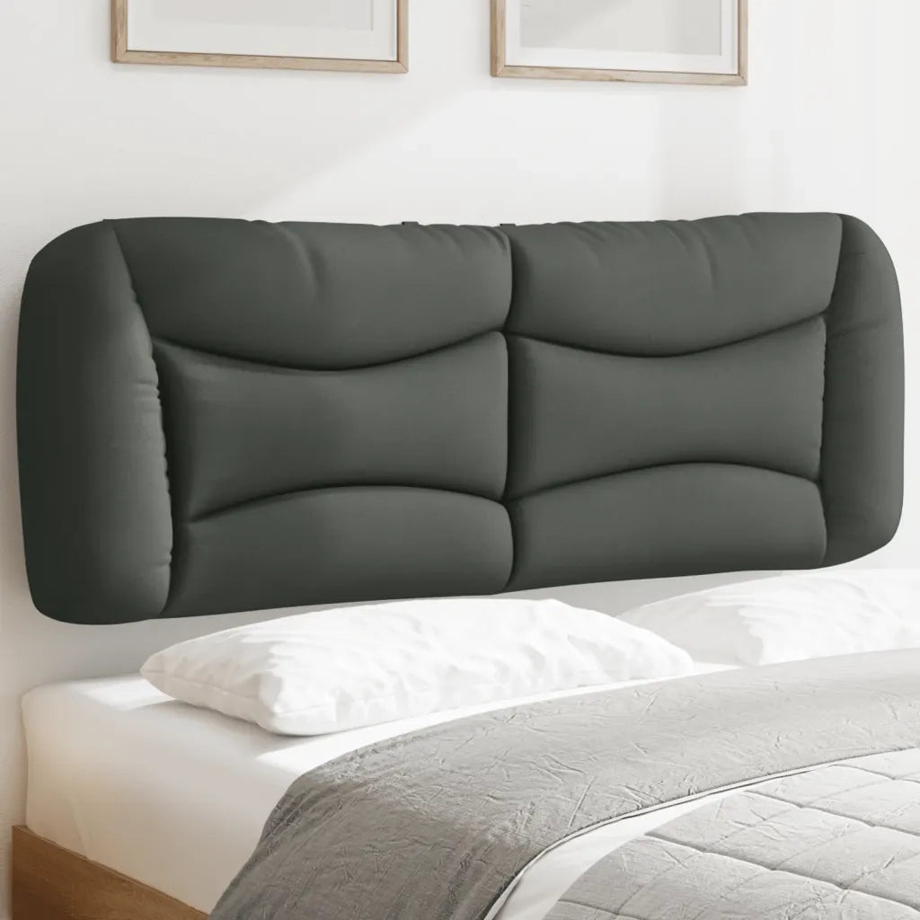 Cuscino Testiera Hvar Grigio Scuro 120 cm in Tessuto CFW7255836