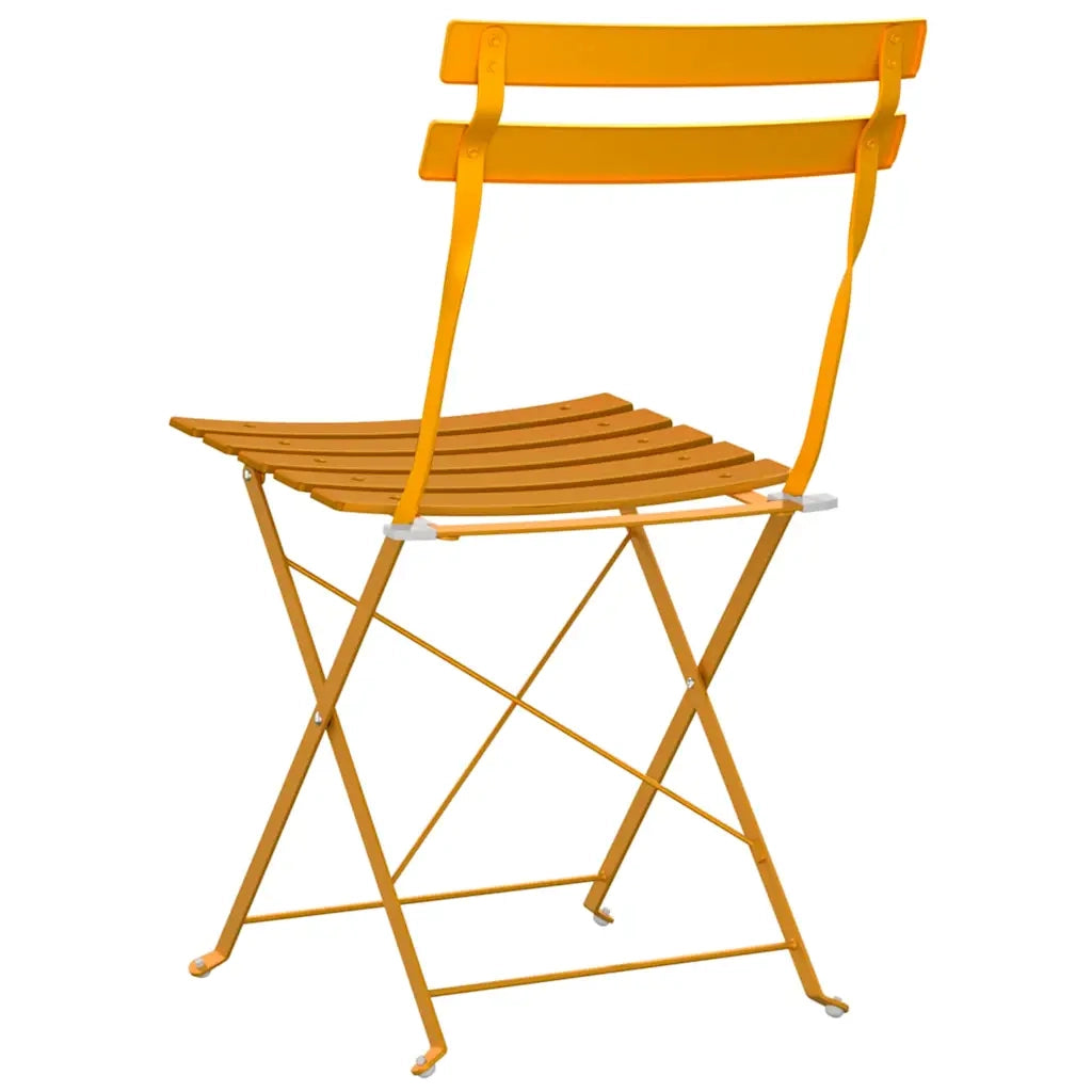 Sedia Pieghevole da Giardino 2 pz | Sedie da Esterno Senape 42 x 46 x 82cm