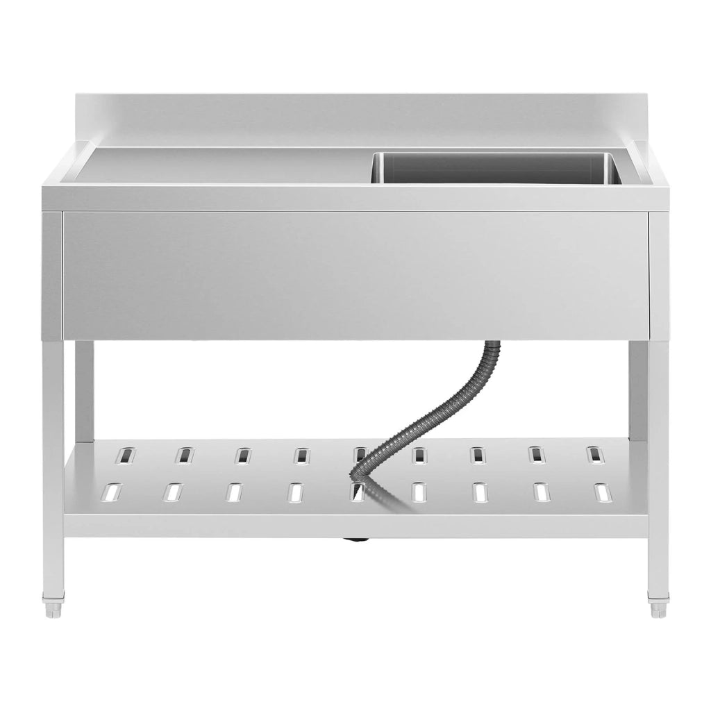 Lavello professionale a una vasca 49 x 42 x 24 cm acciaio inox 14_0000163