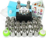 25 grandi punzoni, 4 piccoli (inclusi attacchi per fogli, 3 adattatori, 1 silicone e 30 sacchetti spray monouso, manuale d'istruzioni (forse non disponibile in italiano) Adatto per la decorazione di dolci e cupcake