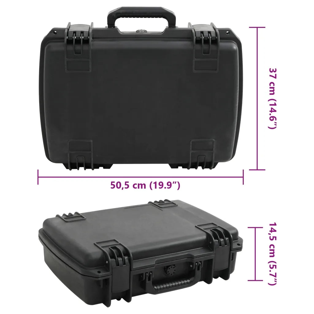 Valigetta da Volo Portatile Nera 50,5x37x14,5 cm in PP 4007248