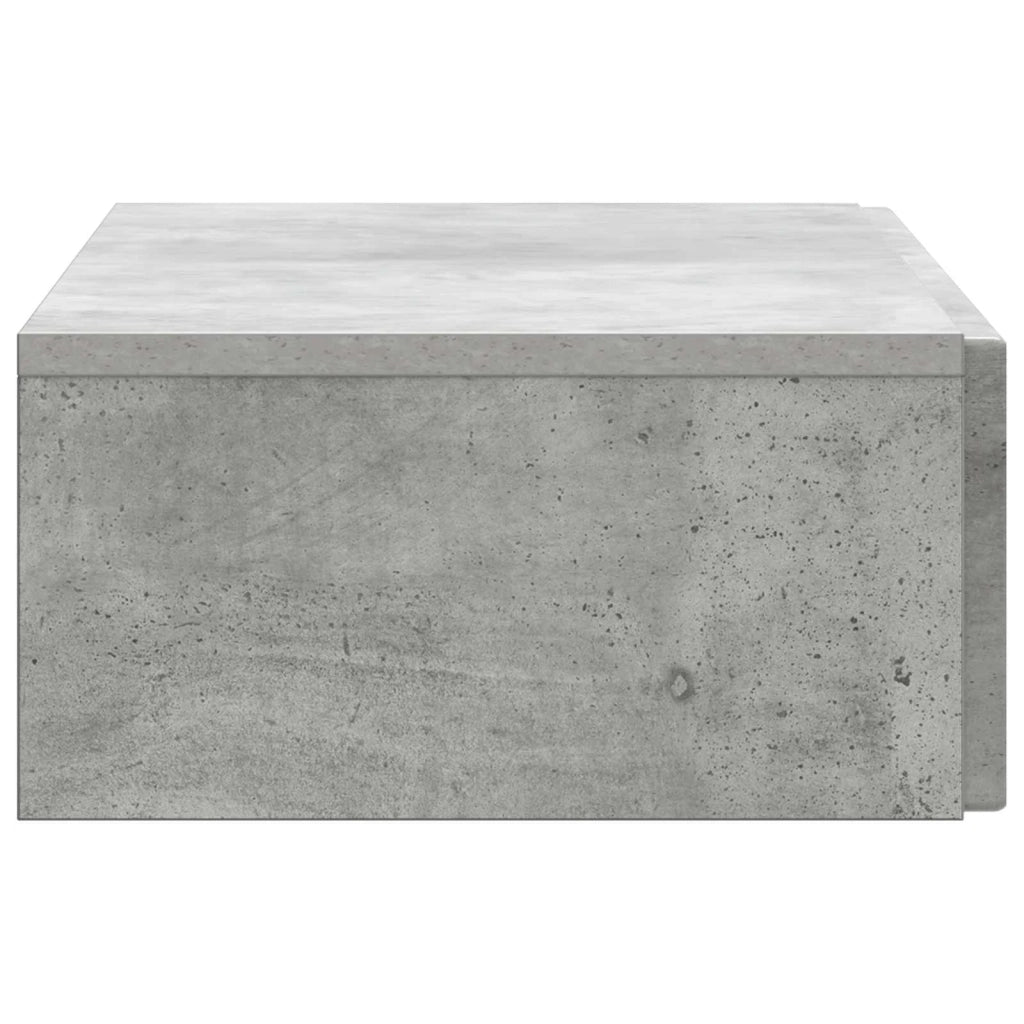 Tavolino da Parete Laterale Grigio Cemento 87,5 x 34,5 x 17 cm 898498