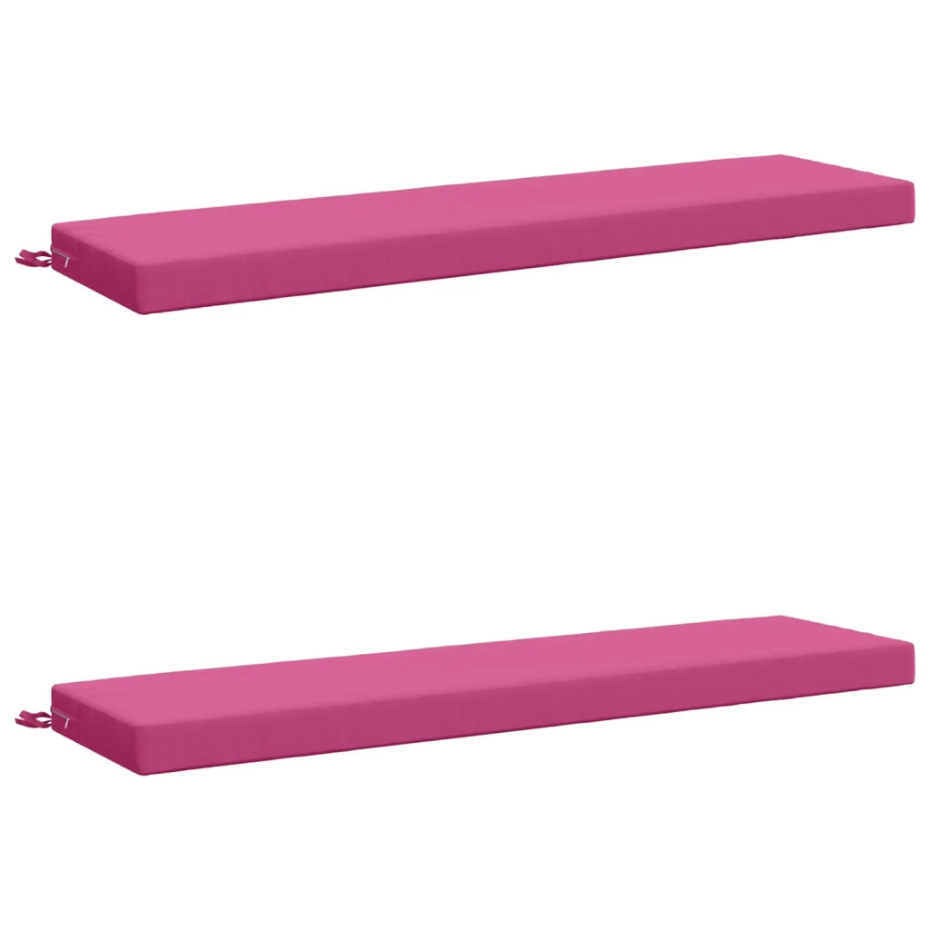 Cuscini per Panchina a 2 Pezzi SOEST 2 pz 100% Poliestere Rosa 949883