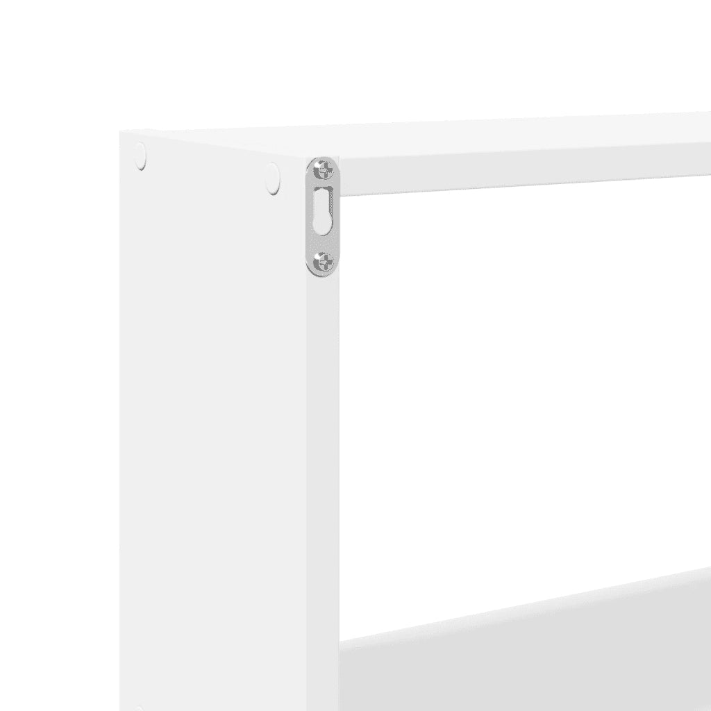 Armadietto a Muro | Mobile a Parete 158x18x53 cm Bianco in Legno Multistrato