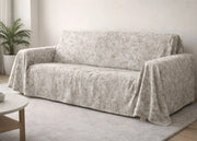 Telo Arredo Copritutto Salvadivano 100% Cotone Made In Italy Disegno Mitril - Matrimoniale - Bronzo