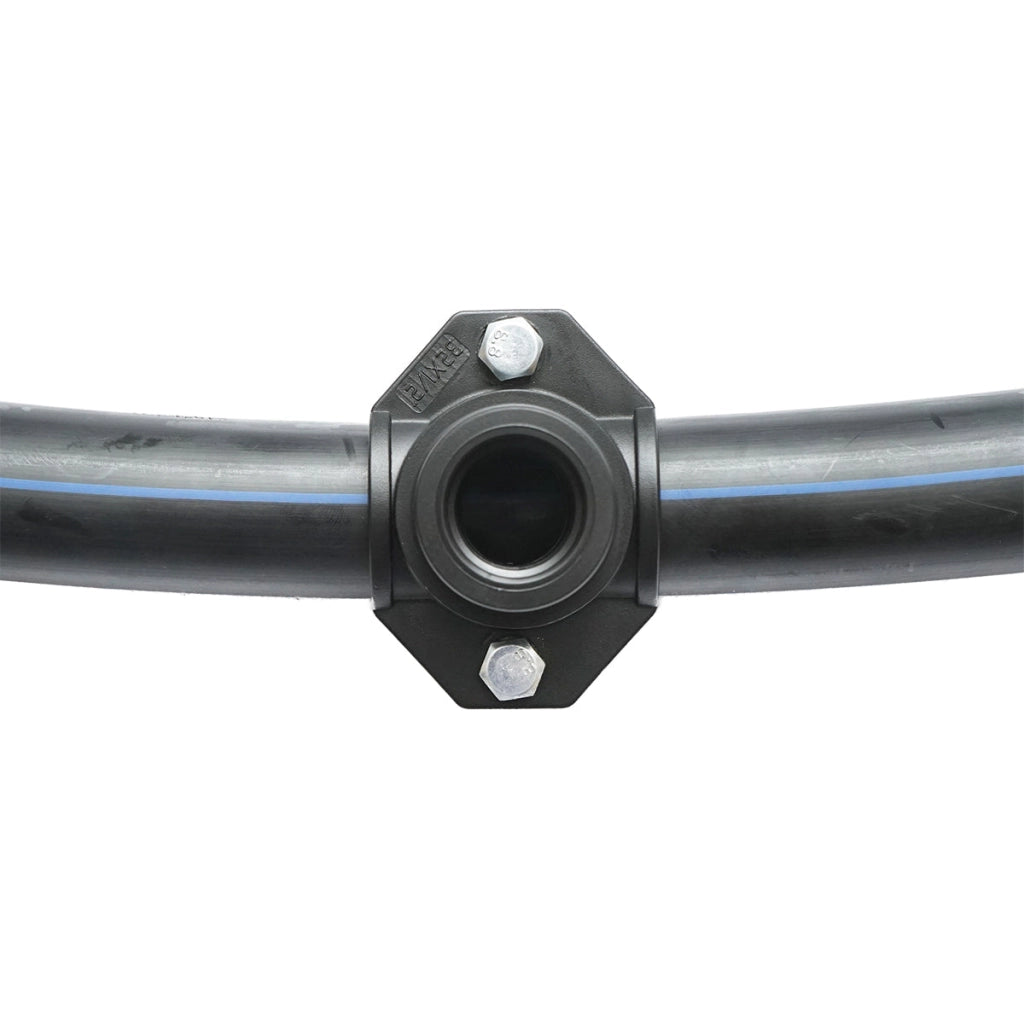 Morsetto di collegamento a compressione D32mm x 1/2, PN10, per sistemi di irrigazione.