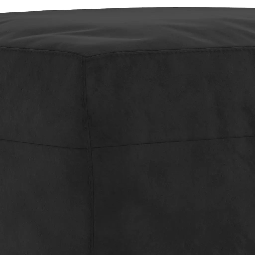 Panca Nero 100x35x41 cm in Velluto CFW9924486
