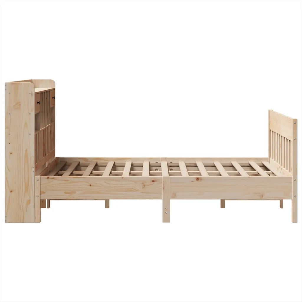 Letto senza Materasso 135x190 cm in Legno Massello di Pino 3323275
