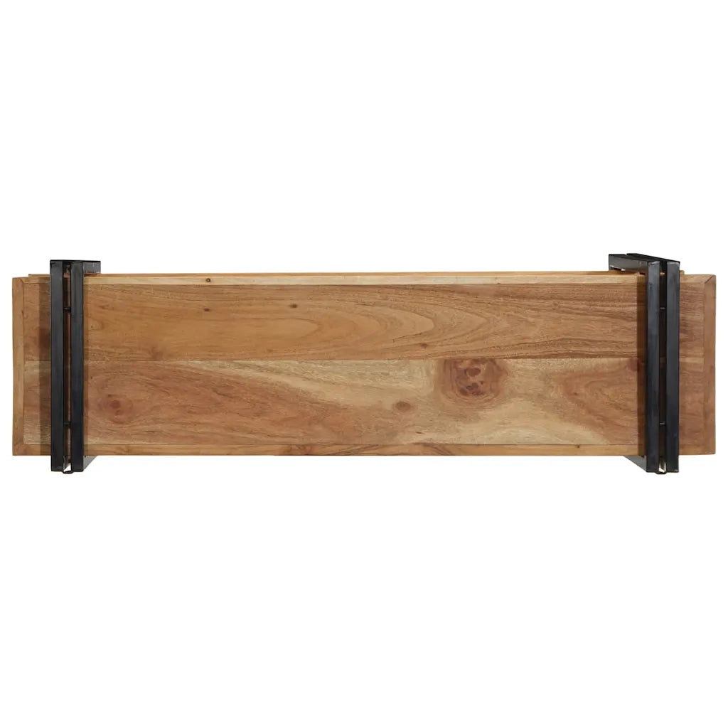 Mensola da Parete 110x33x45 cm Legno Massello di Acacia 4017490
