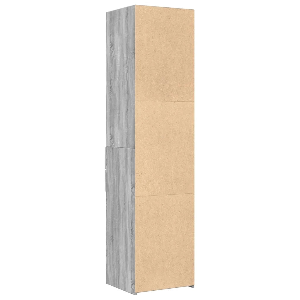 Credenza-Buffet-Armadio da cucina Grigio Sonoma 45x42,5x185 cm in Legno Multistrato 201068