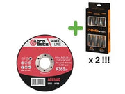 KIT 300 DISCHI TAGLIO SOTTILE ACCIAIO Ø MM.115 + 2 SERIE GIRAVITI BETA- - ø mm.115x1,0 foro 22,2 per acciaio - 1 confezione ABRABETA