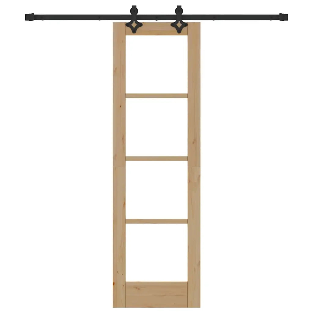 Porta scorrevole ORKDAL Naturale e Nero 61 x 198,5 cm 3332153