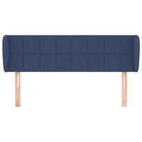 Testiera ad Orecchio Blu 147x23x78/88cm in Tessuto 3117148