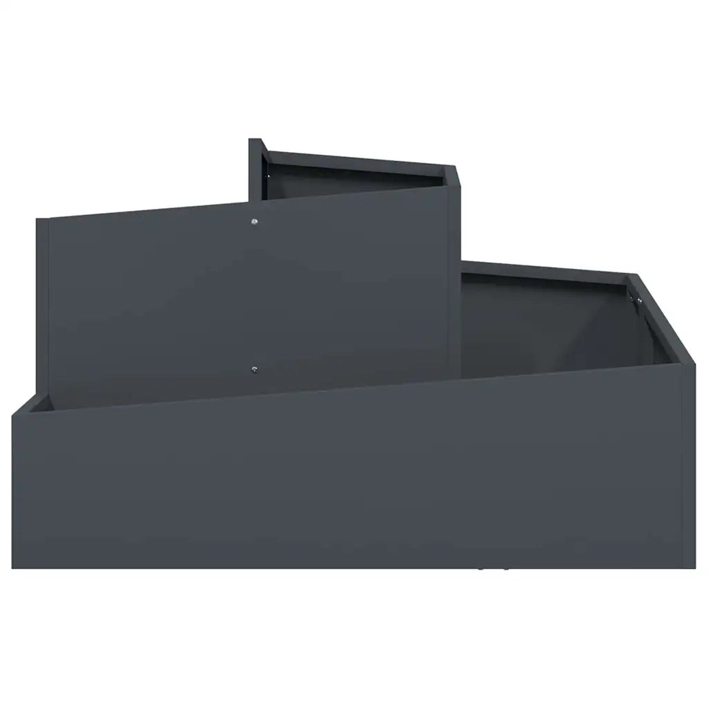 Vaso da giardino Antracite 80 x 80 x 50 cm 873580
