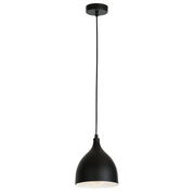 Lampada a sospensione nera Noak Classic Luminex E27 15W