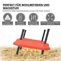 Fudajo Chioccia artificiale 35x35cm 50W Piastra termica per 50-30 pulcini, temperatura regolabile