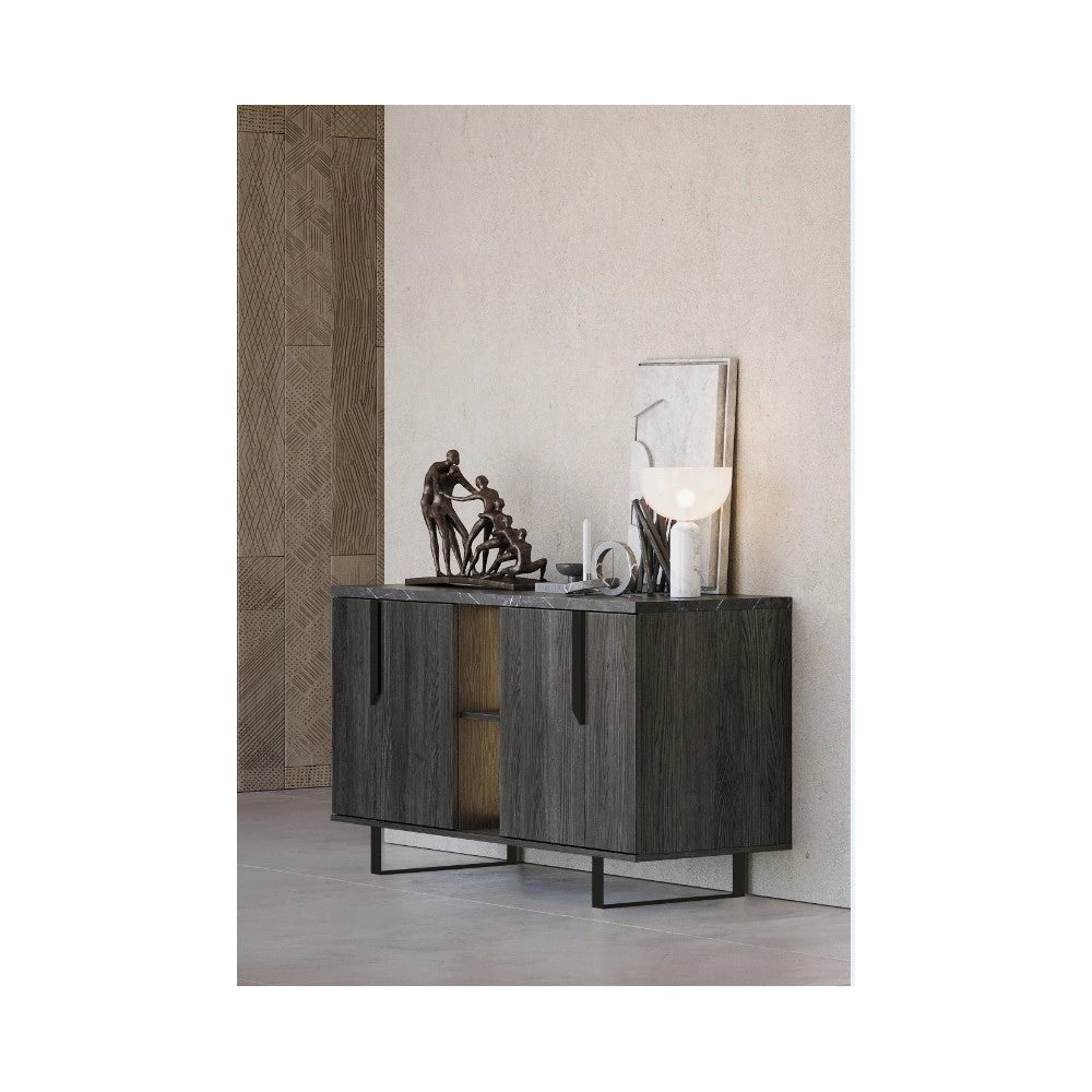 Madia 4 ante palissandro nero Zaira 165x49x83h