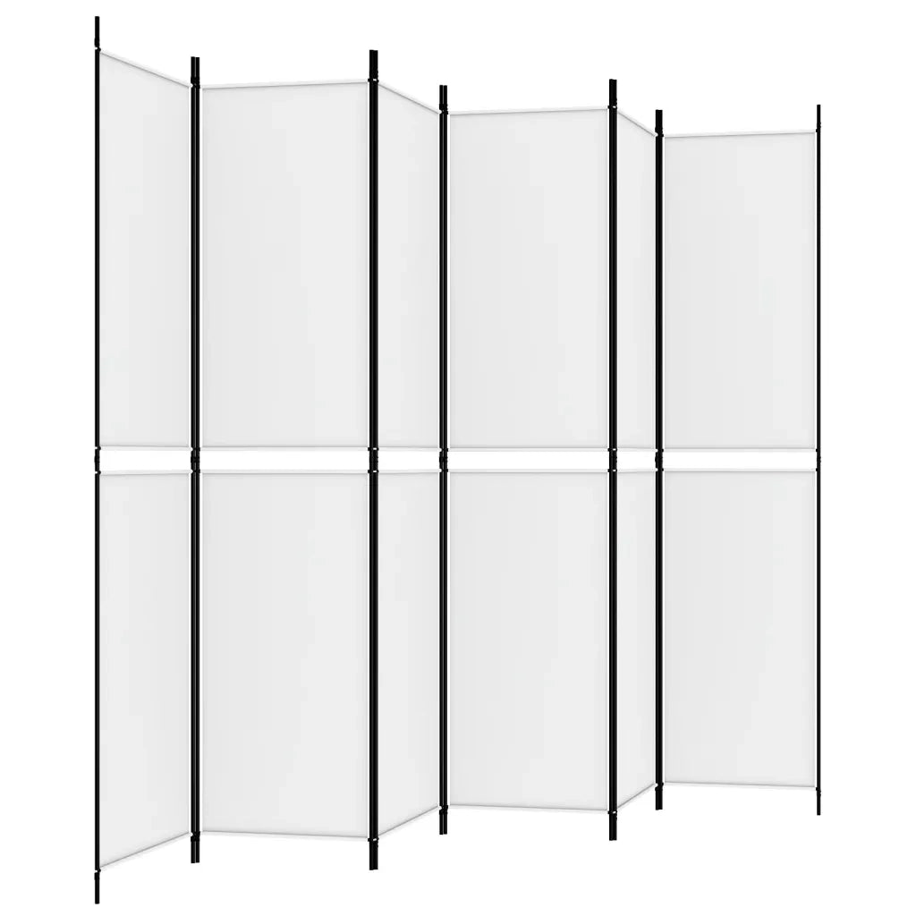 Divisorio a 4 Pannelli Bianco 300x220 cm Tessuto cod mxl 78468