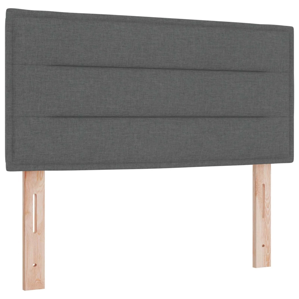 Letto ottomano con materasso Grigio Scuro 140 x 200 cm Tessuto 3456248