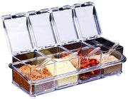 Set di contenitori per spezie trasparenti in acrilico - 4 contenitori - set di 4 contenitori in acrilico per spezie con coperchi - set di contenitori per spezie - 4 contenitori in acrilico - contenitori per spezie in acrilico - set di contenitori per spezie - 4 contenitori in acrilico per spezie - set di contenitori in acrilico per spezie - 4 contenitori in acrilico - set di contenitori in acrilico per spezie - 4 contenitori in acrilico - set di contenitori in acrilico per spezie - 4 contenitori in acrilico