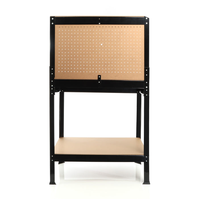 Banco da lavoro 800x500x1400mm Tavolo da officina con parete forata