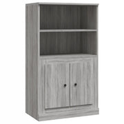Credenza | Madia | Buffet da pranzo | Armadio da pranzo Grigio Sonoma 60x35,5x103,5 cm in Legno Multistrato