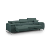 Fusion Divano con 3 sedute allungabili in tessuto smacchiabile T05 260 cm verde