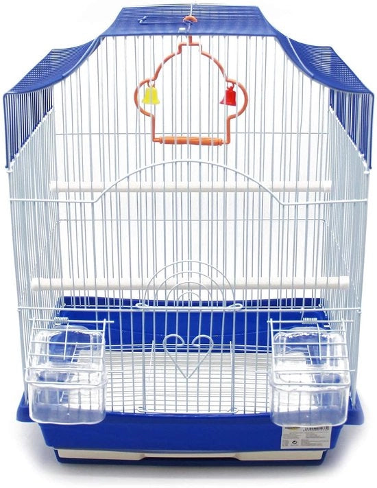 Vogelkooi per interni - Accessori per uccelli - Decorazione per uccelli - Design robusto (33 x 26 x 46 cm) - Vogelkooi per parrocchetti